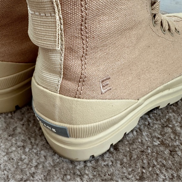 Everlane The Canvas Utility Boot Sustainable 6.5 Khaki Combat military boots - Picture 6 of 10